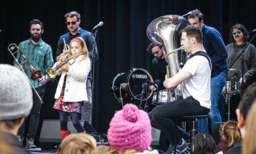 The Ark Big Bang Festival; Stomptown Brass, perform with Margot Troup.