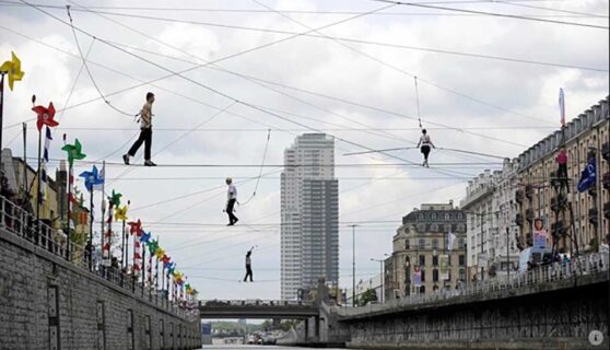 Wires Crossed Canal Crossing Brussels; Irish partner Galway Community Circus