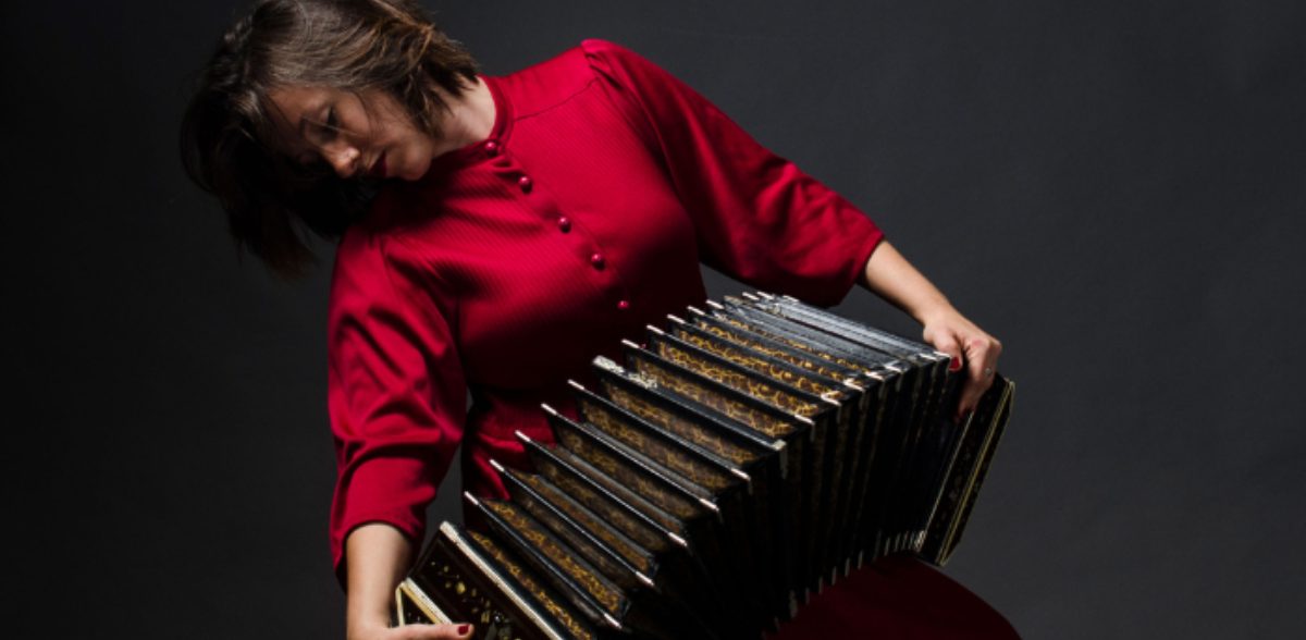 Augustina Taborda with Bandoneon; photo by Marta Barcikowska.