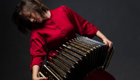 Augustina Taborda with Bandoneon; photo by Marta Barcikowska.
