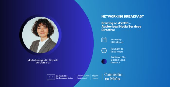 Networking Breakfast. AVMSD Briefing with Marta Sanagustin Riazuelo, DG Connect.