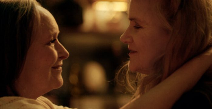 Martine Chevallier and Barbara Sukowa in TWO OF US, directed by Filippo Meneghetti. Photo courtesy of Magnolia Pictures.
