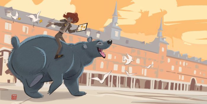 Cartoon Springboard large